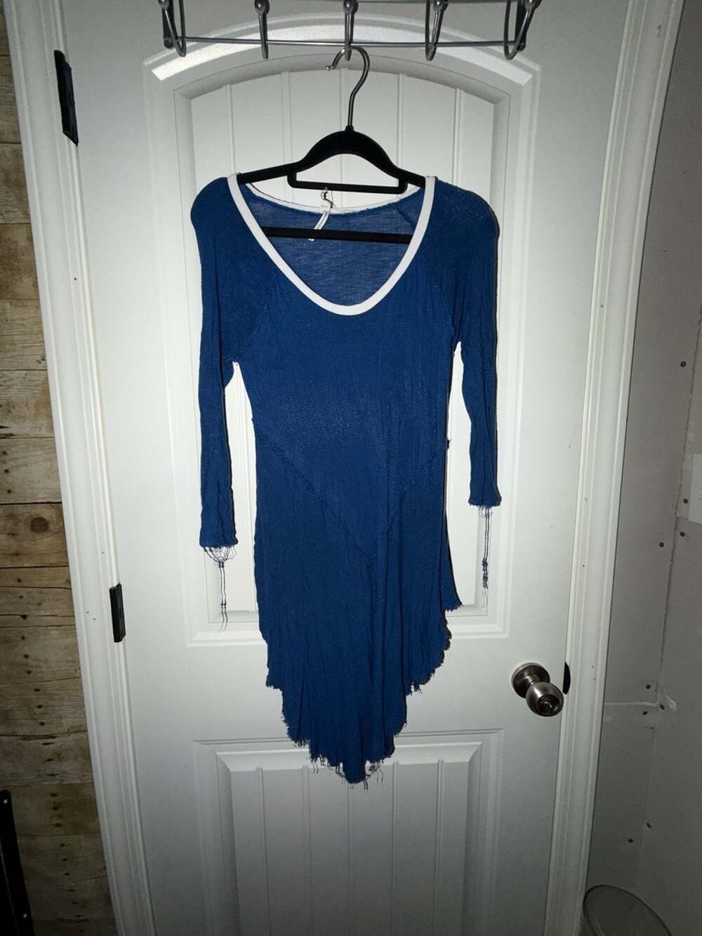 Intimately Free People Weekends Layering Tunic Top Blue Large